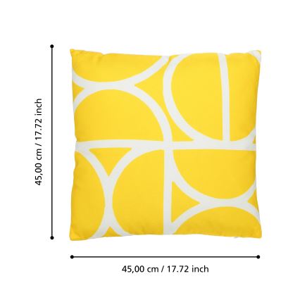 Eglo 420248 - dekoratīvais spilvens TSUNAN 45x45 cm, dzeltenais