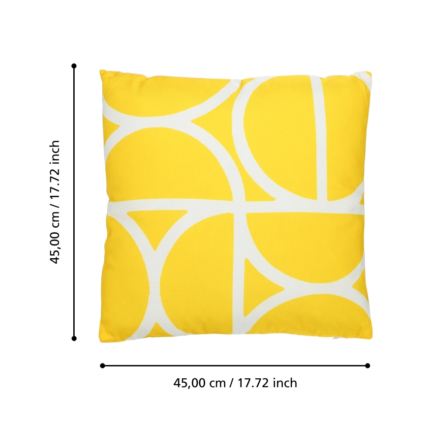Eglo 420248 - dekoratīvais spilvens TSUNAN 45x45 cm, dzeltenais