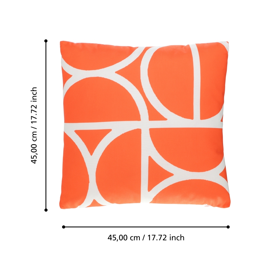 Eglo 420251 - Dekoratīvs spilvens TSUNAN 45x45 cm oranžs