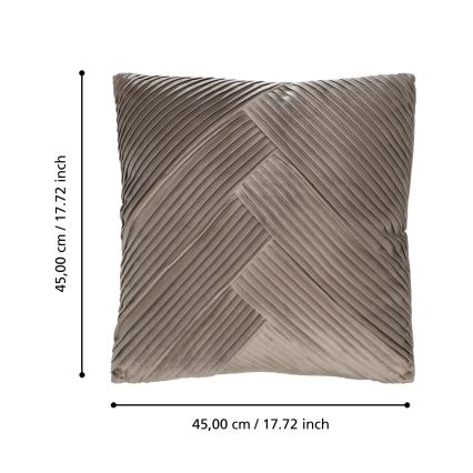 Eglo 420266 - Dekoratīvais spilvens SHOURA 45x45 cm brūns
