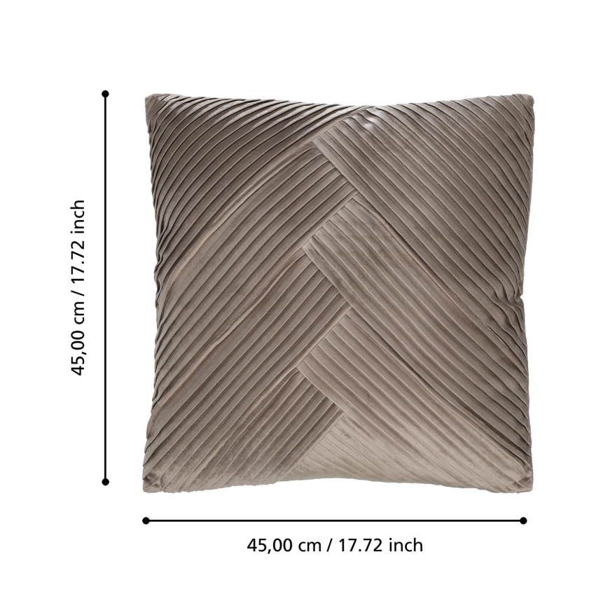 Eglo 420266 - Dekoratīvais spilvens SHOURA 45x45 cm brūns