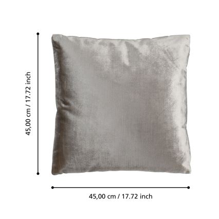 Eglo 420267 - dekoratīvais spilvens SINGU 45x45 cm pelēks