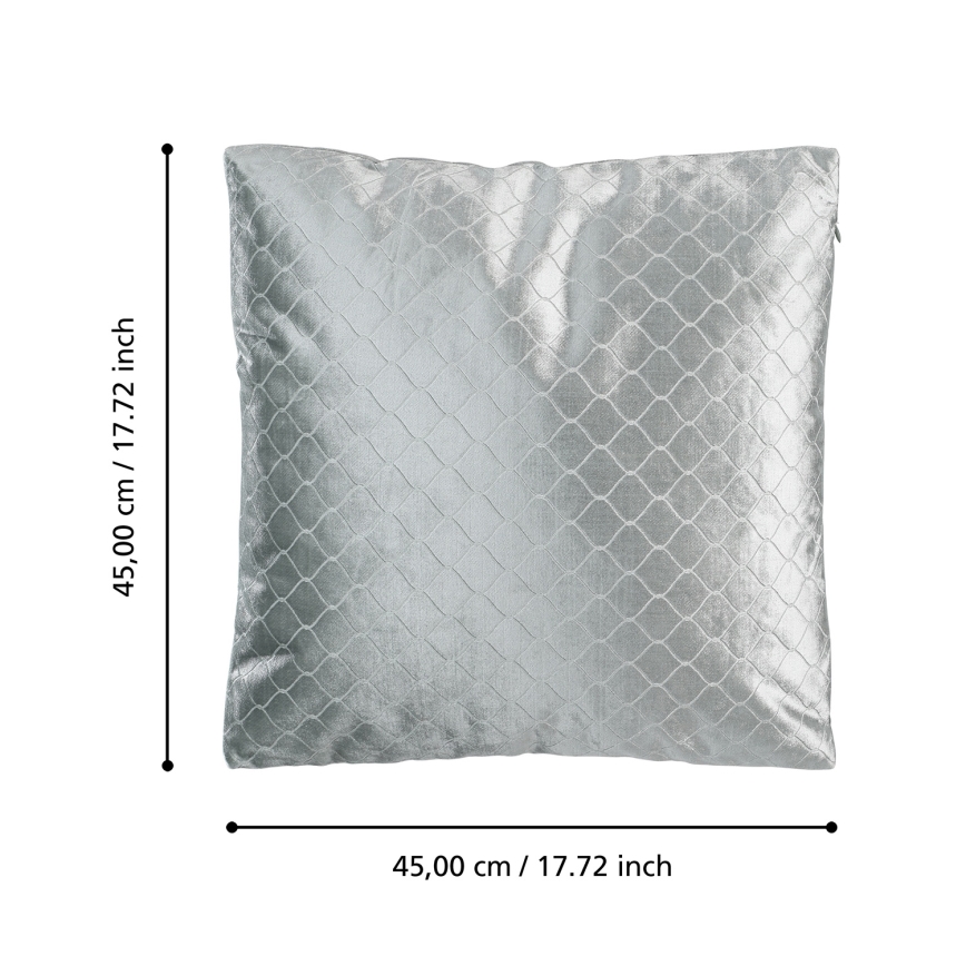 Eglo 420283 - SINGU dekoratīvais spilvens 45x45 cm pelēks