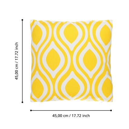 Eglo 420293 - Dekoratīvais spilvens CHEVERY 45x45 cm dzeltenais