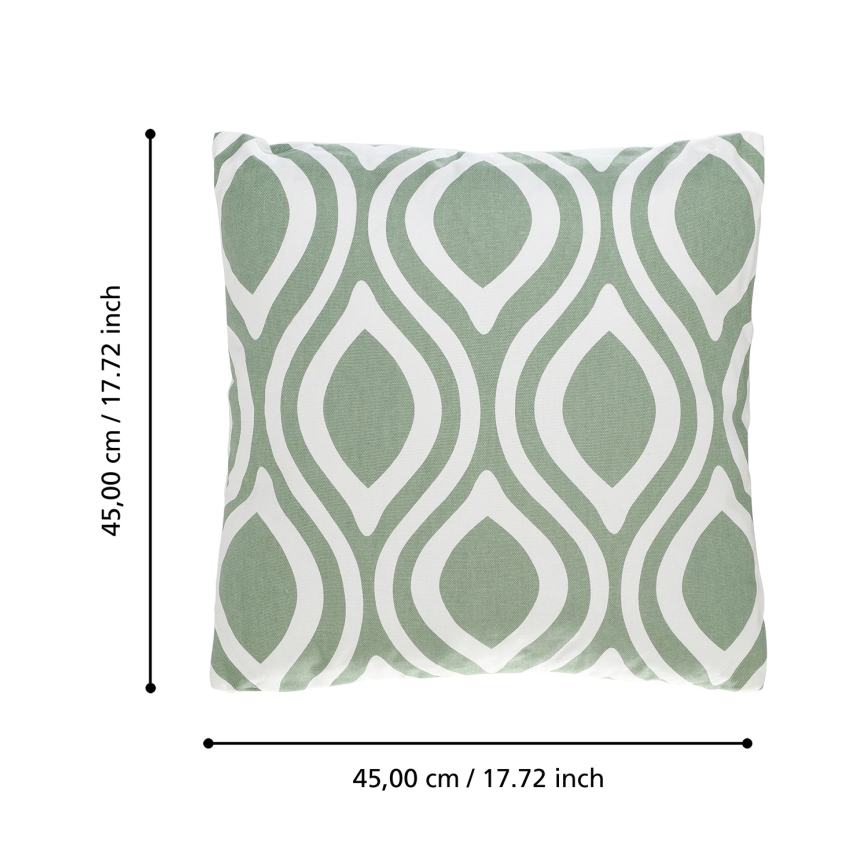 Eglo 420294 - Dekoratīvs spilvens CHEVERY 45x45 cm, zaļš