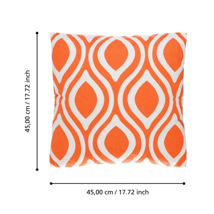 Eglo 420295 - Dekoratīvais spilvens CHEVERY 45x45 cm oranžs