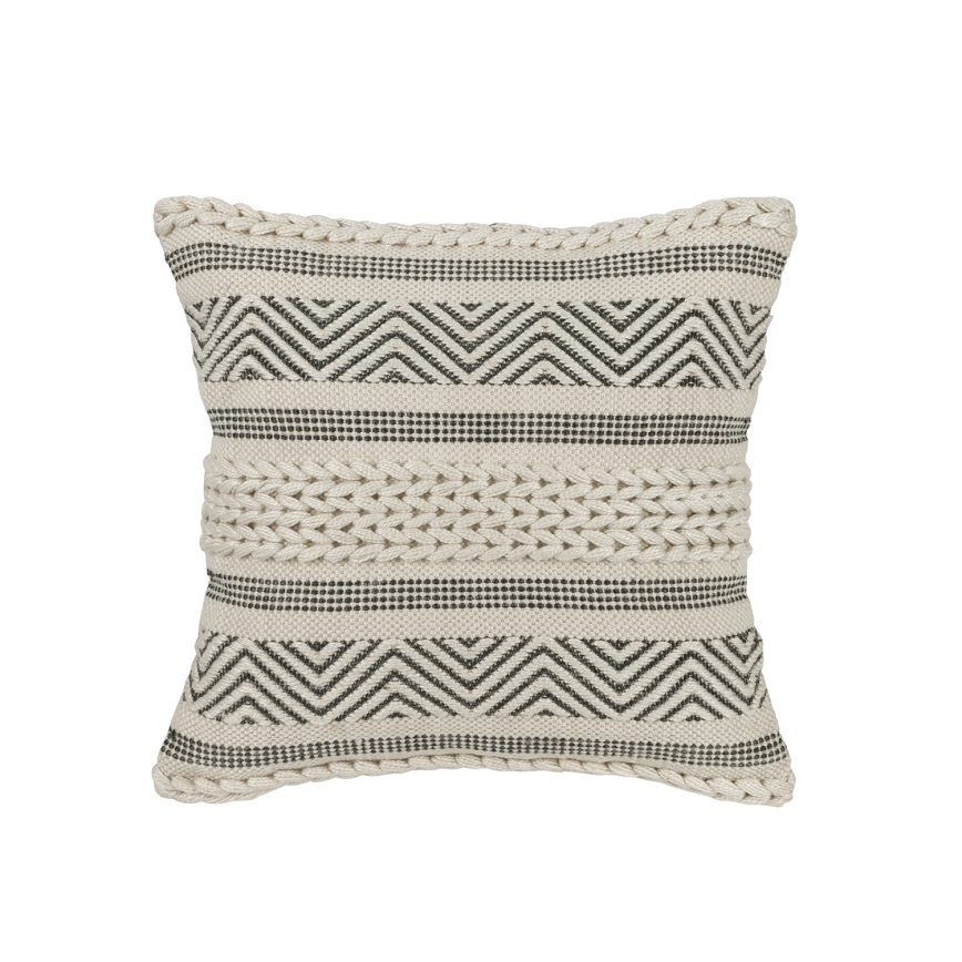 Eglo 420304 - dekoratīvais spilvens MELUT 45x45 cm krēmkrāsas/melns