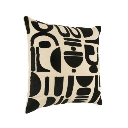 Eglo 420307 - Dekoratīvais spilvens CHEVERY 45x45 cm krēmkrāsas/melna