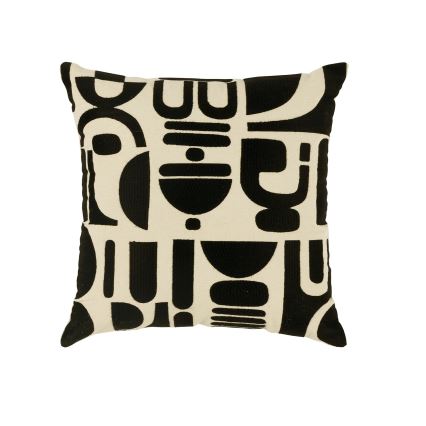 Eglo 420307 - Dekoratīvais spilvens CHEVERY 45x45 cm krēmkrāsas/melna