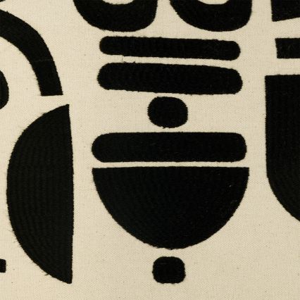 Eglo 420307 - Dekoratīvais spilvens CHEVERY 45x45 cm krēmkrāsas/melna