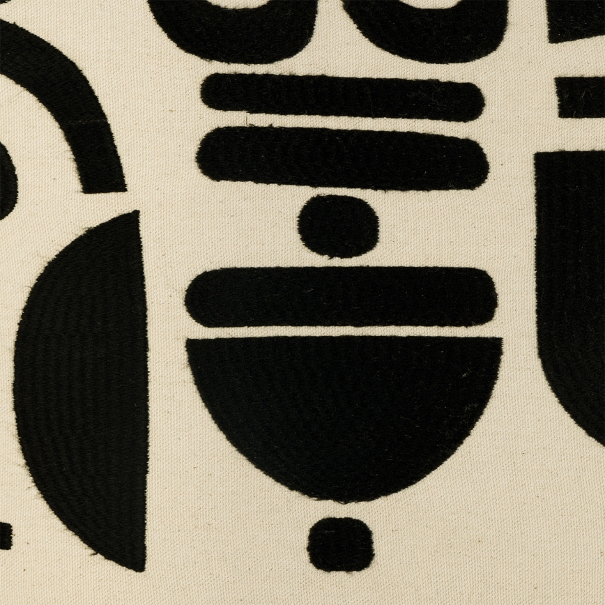 Eglo 420307 - Dekoratīvais spilvens CHEVERY 45x45 cm krēmkrāsas/melna