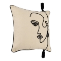 Eglo 420329 - Dekoratīvais spilvens CHEVERY 45x45 cm krēmkrāsains/melns