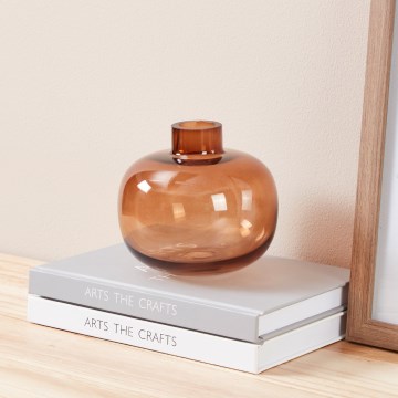 Eglo 421213 - Stikla vāze SIRANANA 11,8x13 cm brūna/dūmota