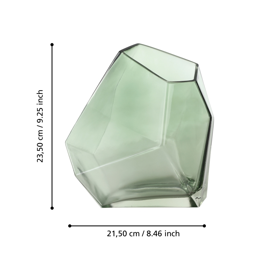 Eglo 421348 - Stikla vāze CLONONY 23,5x15x21,5 cm zaļa