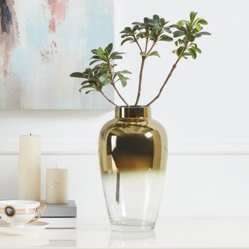 Eglo 421358 - Stikla vāze KENYASI 27x15,5 cm zelta krāsā