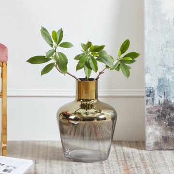 Eglo 421368 - Zeltaina stikla vāze SAMUNTAI 32x25 cm