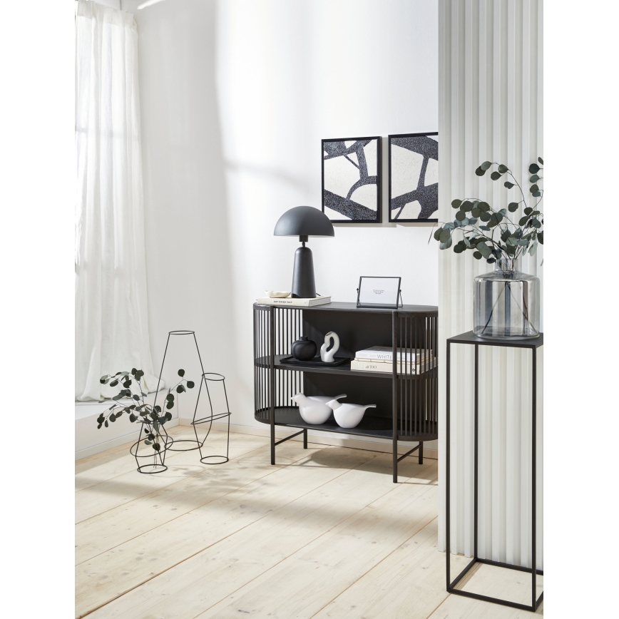 Eglo 421385 - Stikla vāze NABAS 24,5x21 cm melna/dūmakaina