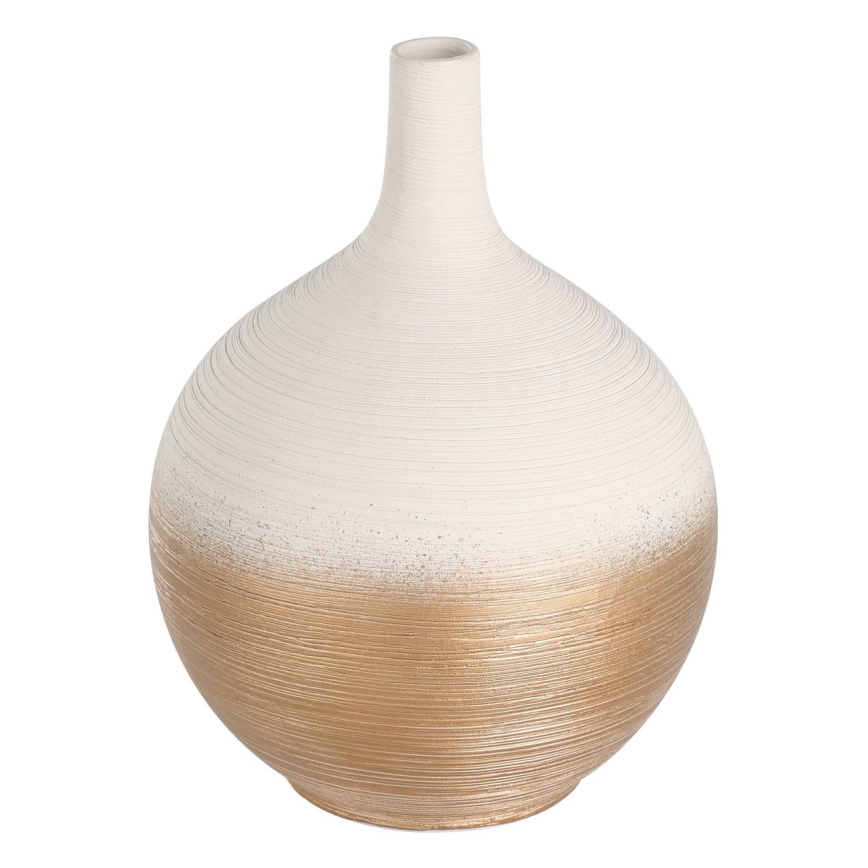 Eglo - Keramikas vāze 22x16 cm balta/zelta