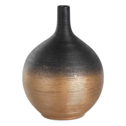 Eglo - Keramikas vāze 22x16 cm melna/zelta