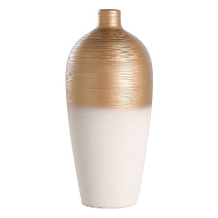 Eglo - Keramikas vāze 28x15 cm balta/zelta