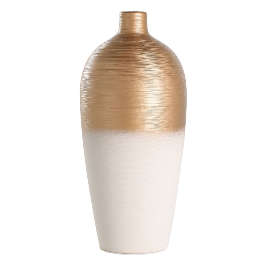 Eglo - Keramikas vāze 28x15 cm balta/zelta