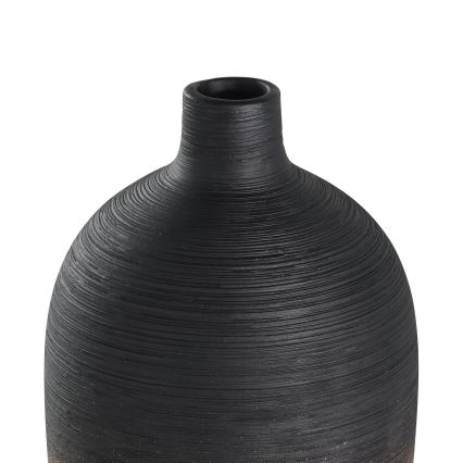 Eglo - Keramikas vāze 28x12,5 cm melna/zelta