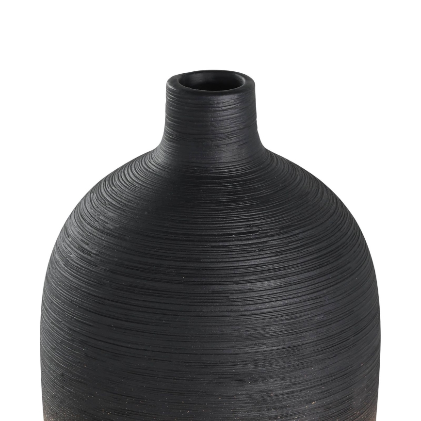 Eglo - Keramikas vāze 28x12,5 cm melna/zelta