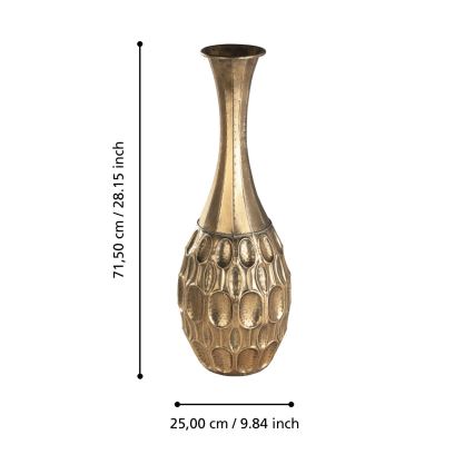 Eglo 421633 - Metāla vāze LENGGENG 71,5x25 cm zelta