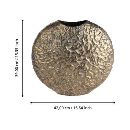 Eglo 421637 - Metāla vāze LENGGENG 39x42 cm, bronzas krāsā