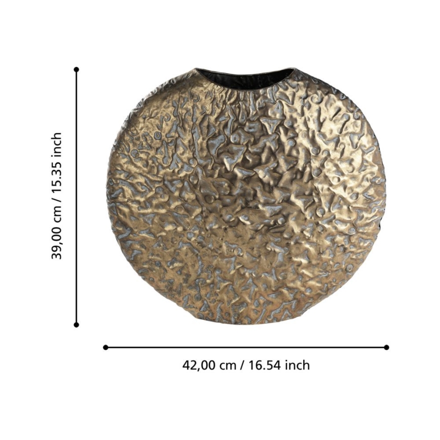 Eglo 421637 - Metāla vāze LENGGENG 39x42 cm, bronzas krāsā