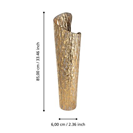 Eglo 421643 - Metāla vāze LENGGENG 85x60 cm zelta krāsā