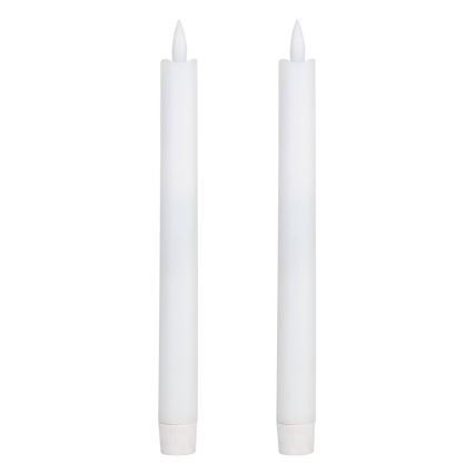 Eglo - KOMPLEKTS 2x LED Svece LED/1xAAA 24,5 cm balta