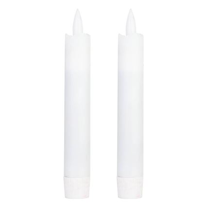 Eglo - KOMPLEKTS 2x LED Svece LED/1xAAA 15 cm balta