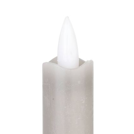 Eglo - KOMPLEKTS 2x LED Svece LED/1xAAA 24,5 cm pelēka