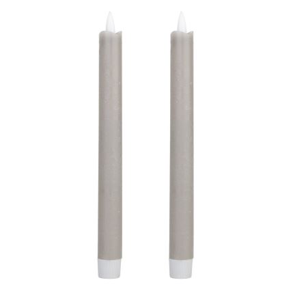 Eglo - KOMPLEKTS 2x LED Svece LED/1xAAA 24,5 cm pelēka