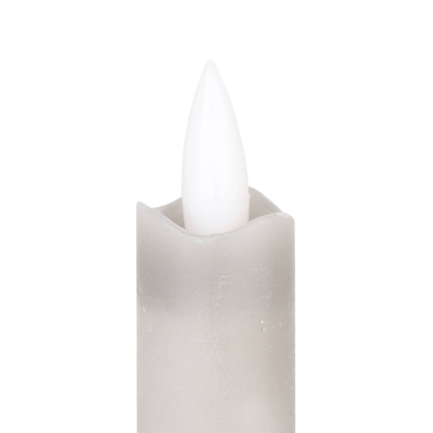 Eglo 422223 - KOMPLEKTS 2x LED Svece ANTANABE LED/1xAAA 15 cm pelēka