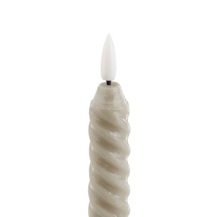 Eglo - KOMPLEKTS 2x LED Svece LED/1xAAA 24,5 cm bēša