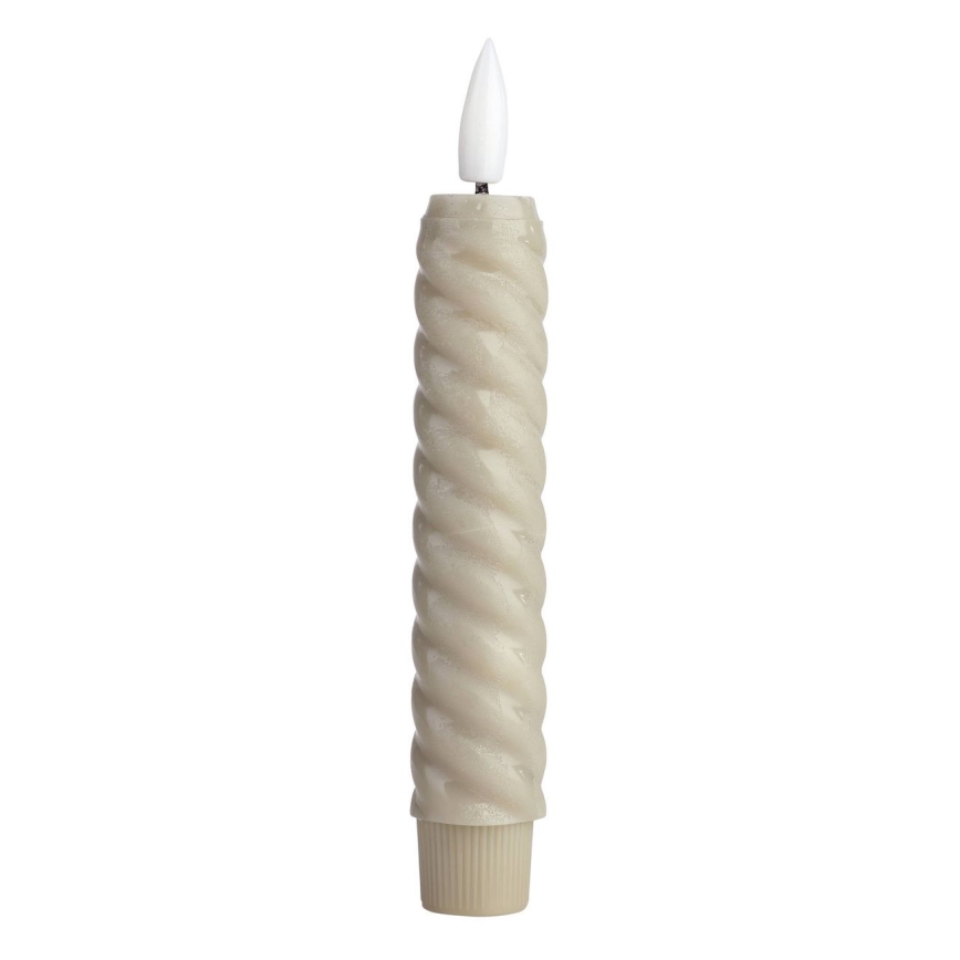 Eglo - KOMPLEKTS 2x LED Svece LED/1xAAA 15 cm bēša