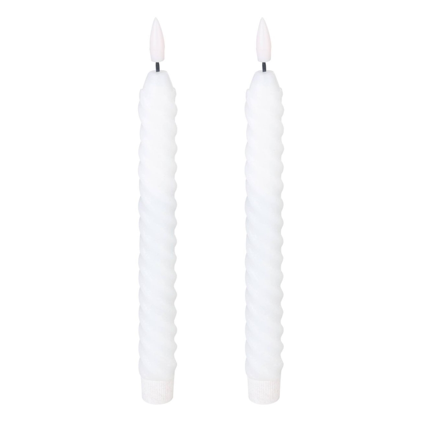 Eglo - KOMPLEKTS 2x LED Svece LED/1xAAA 25 cm balta