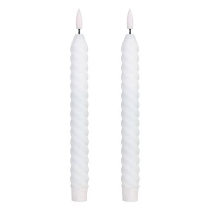 Eglo - KOMPLEKTS 2x LED Svece LED/1xAAA 25 cm balta