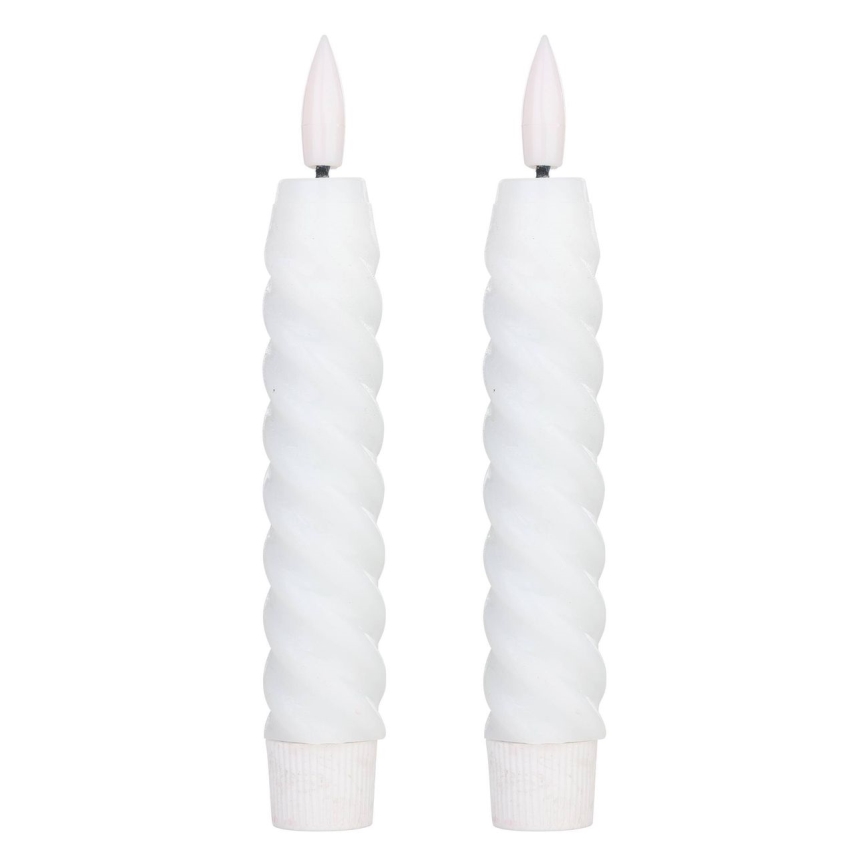 Eglo - KOMPLEKTS 2x LED Svece LED/1xAAA 15 cm balta