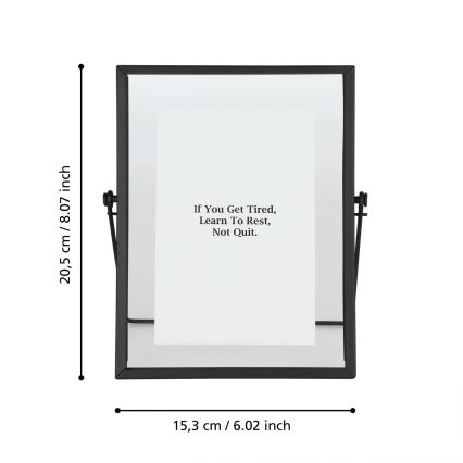 Eglo - Fotorāmis 10x15 cm melna