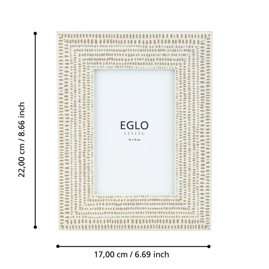 Eglo - Fotorāmis 10x15 cm krēmkrāsa