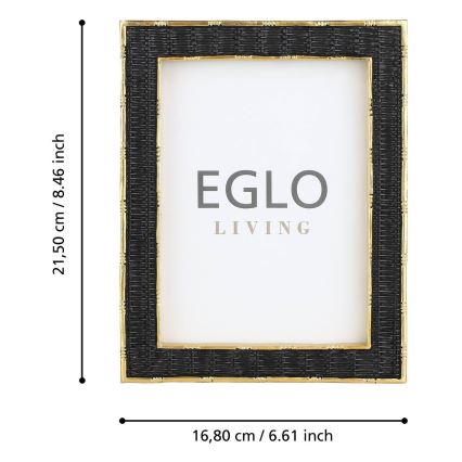 Eglo - Fotorāmis 13x18 cm melna/zelta