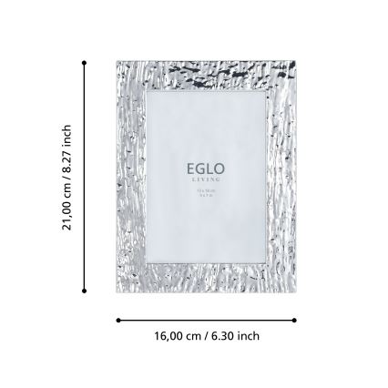 Eglo 423222 - Foto rāmis BUGRINO 13x18 cm sudraba