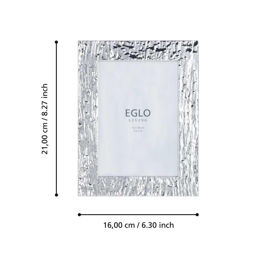 Eglo 423222 - Foto rāmis BUGRINO 13x18 cm sudraba