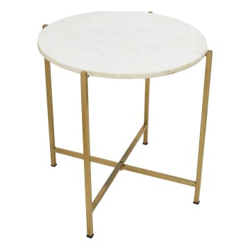 Eglo 424002 - Sānu galdiņš TOWADA 46 cm marmors/zelta