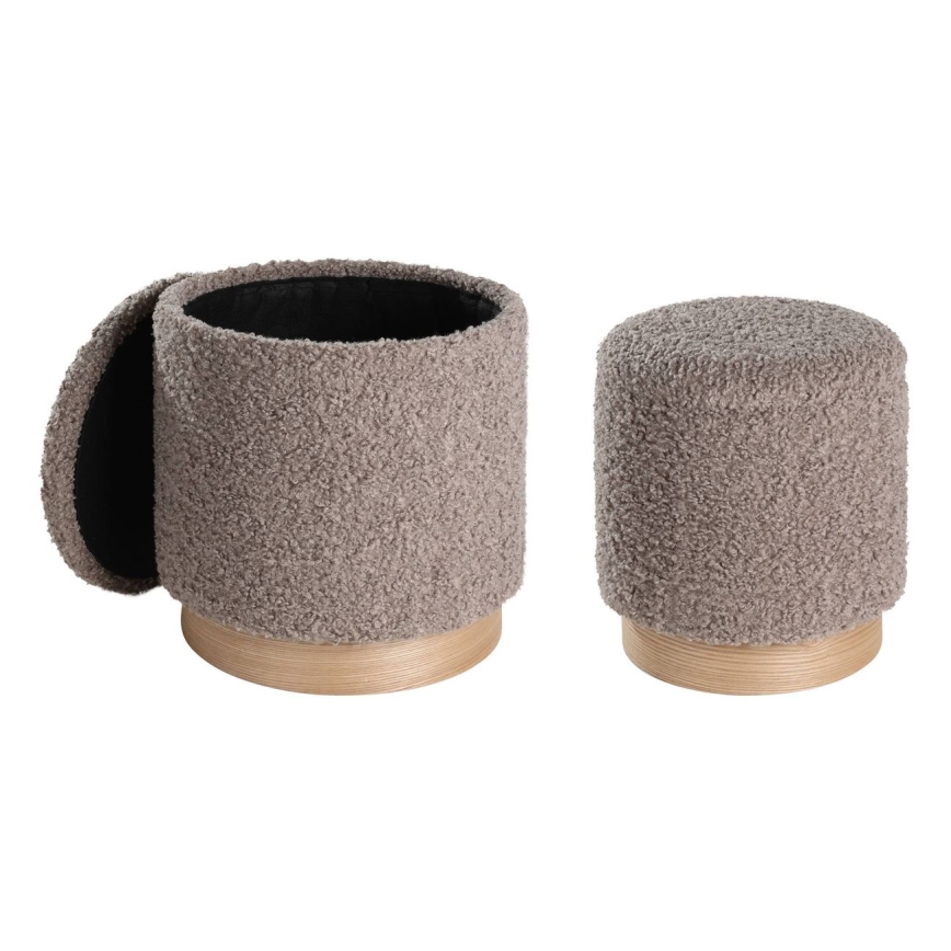 Eglo - KOMPLEKTS 2x Taburete d. 31,5/38,5 cm brūna
