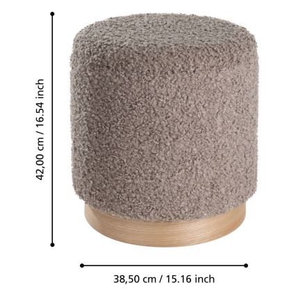 Eglo - KOMPLEKTS 2x Taburete d. 31,5/38,5 cm brūna