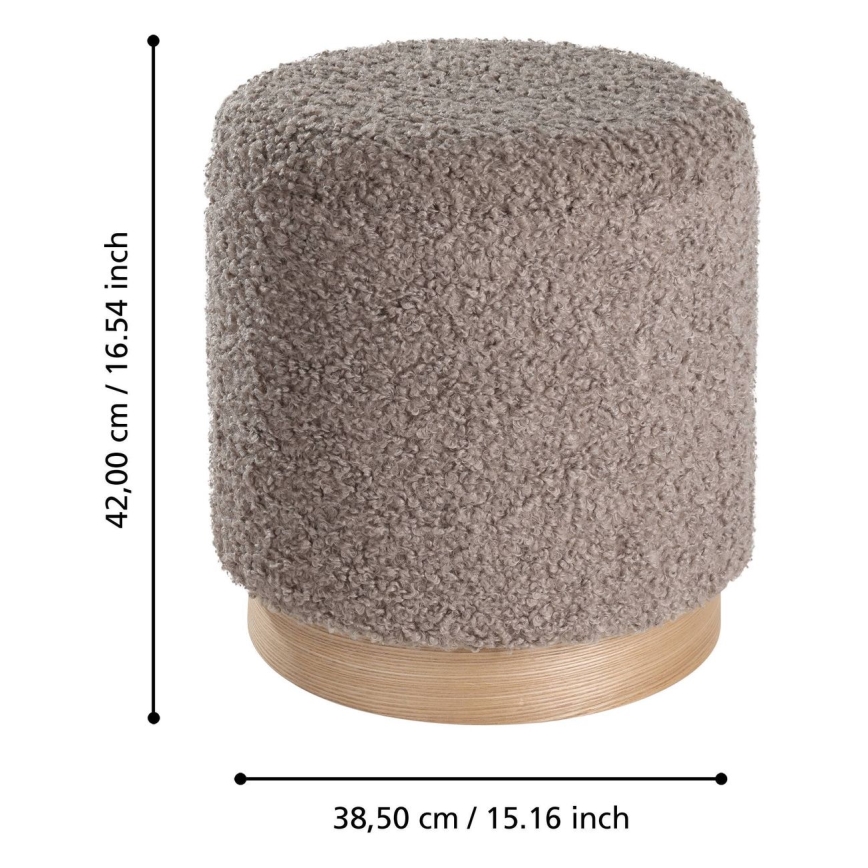Eglo - KOMPLEKTS 2x Taburete d. 31,5/38,5 cm brūna